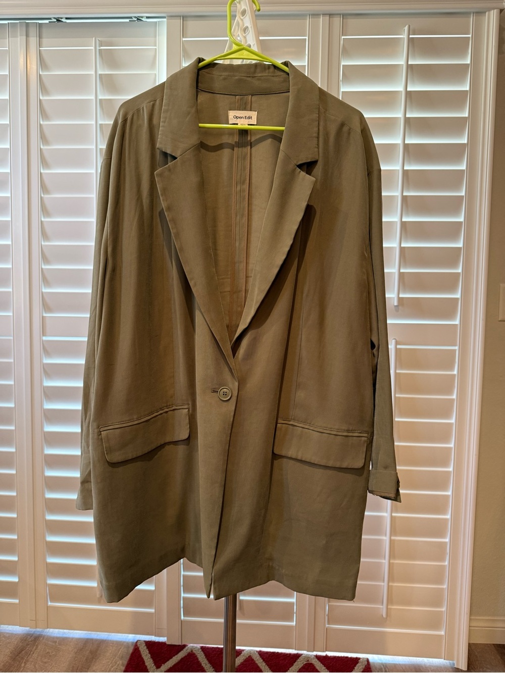 Open Edit Oversized Blazer in size 2X